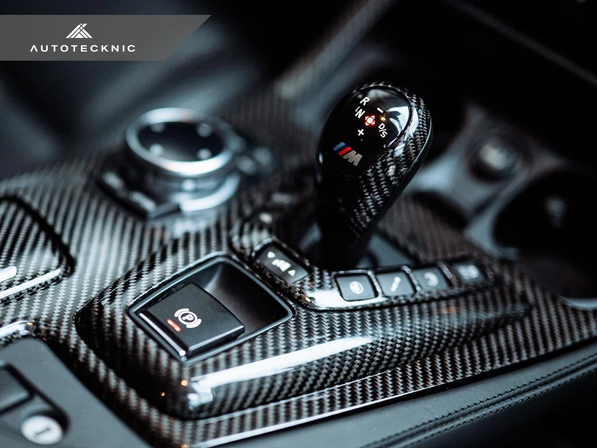 AutoTecknic Dry Carbon Fiber Shift Console Trim - F10 M5 M-DCT - Image 2