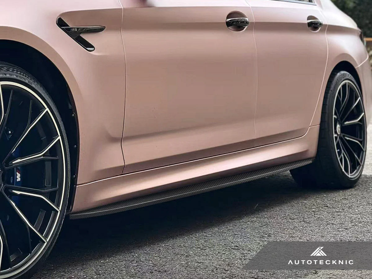 AutoTecknic Dry Carbon Fiber Side Skirt Extension Set - F90 M5 | G30 5-Series - Image 10