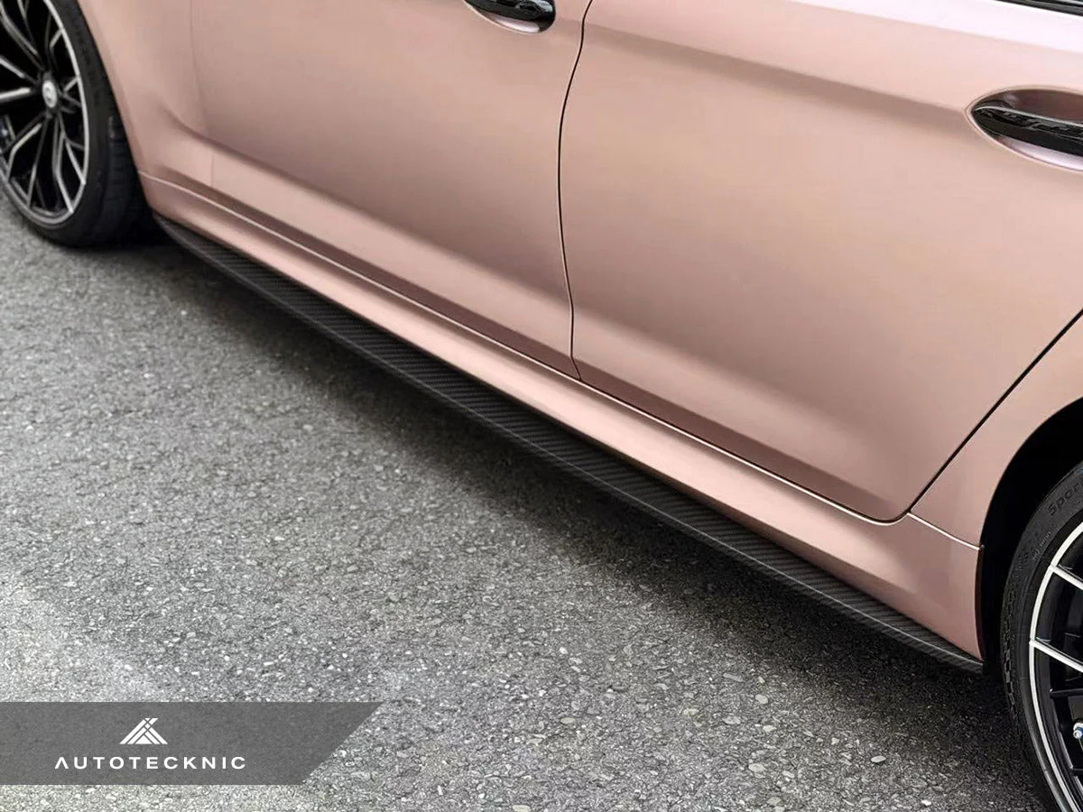 AutoTecknic Dry Carbon Fiber Side Skirt Extension Set - F90 M5 | G30 5-Series - Image 14