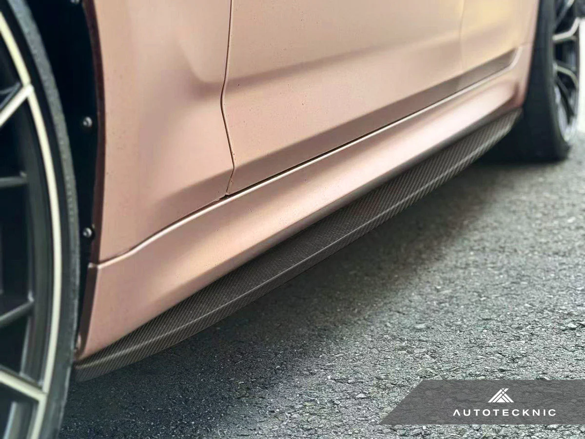 AutoTecknic Dry Carbon Fiber Side Skirt Extension Set - F90 M5 | G30 5-Series - Image 6