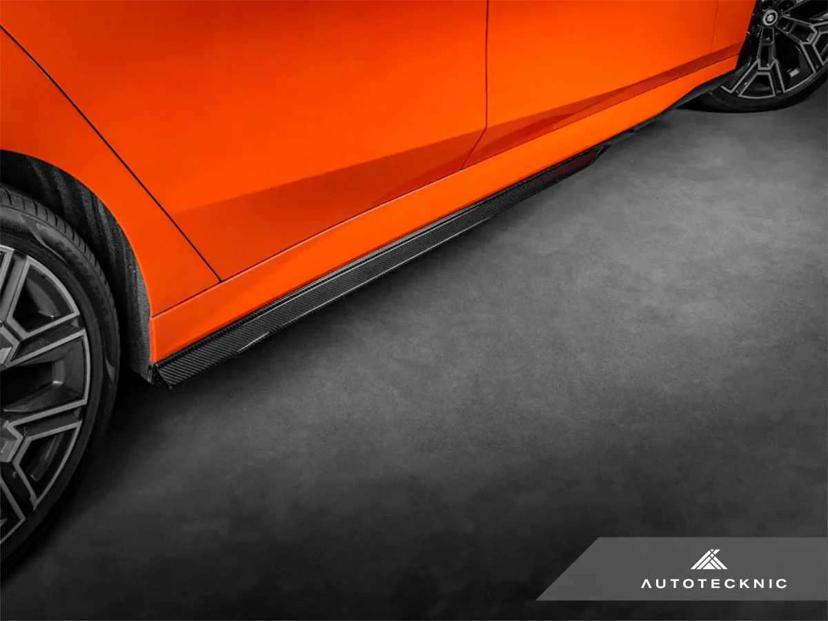 AutoTecknic Dry Carbon Fiber Side Skirt Extension Set - G60 5-Series - Image 2