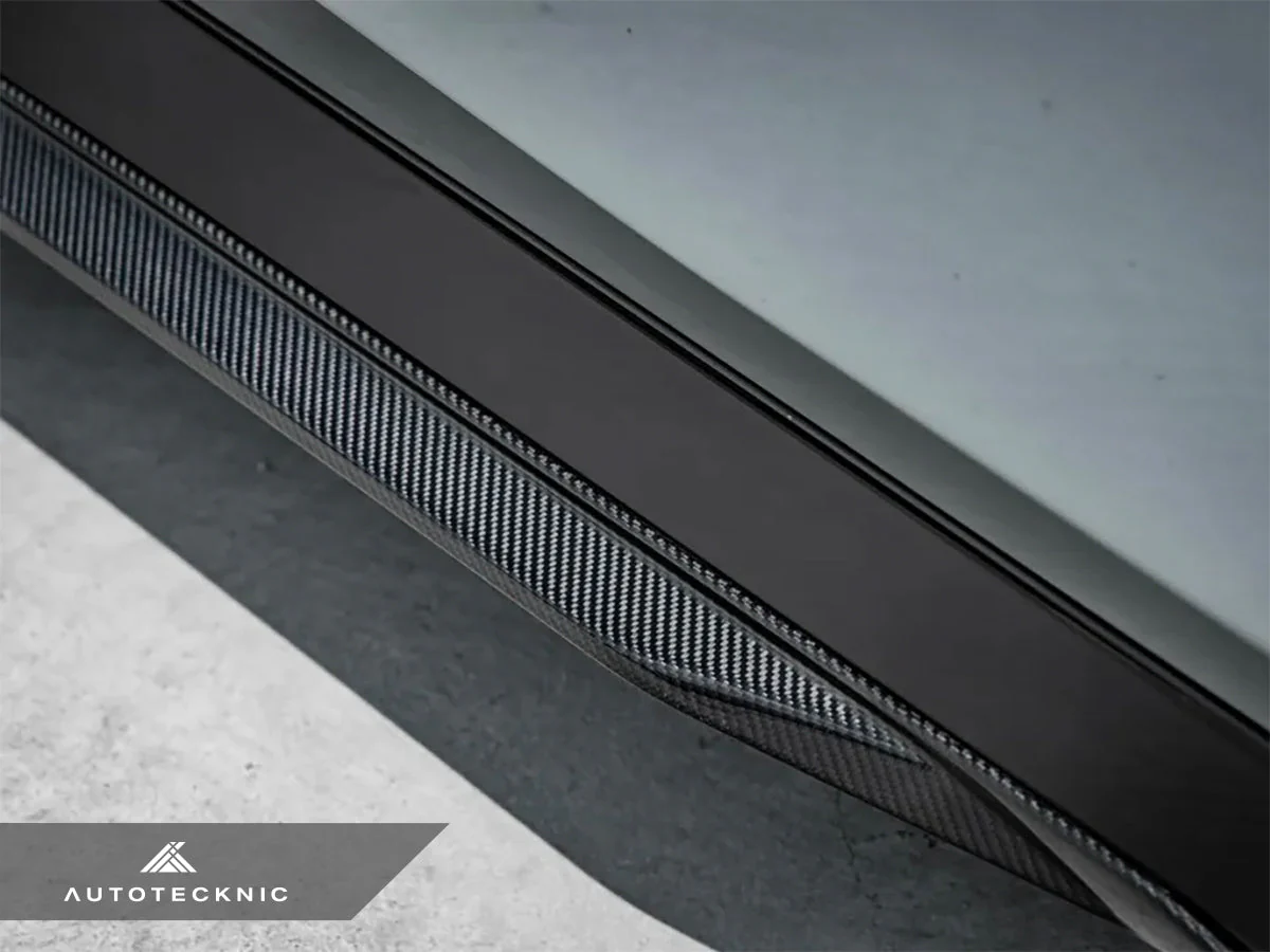 AutoTecknic Dry Carbon Fiber Side Skirt Extension Set - G60 5-Series - Image 7