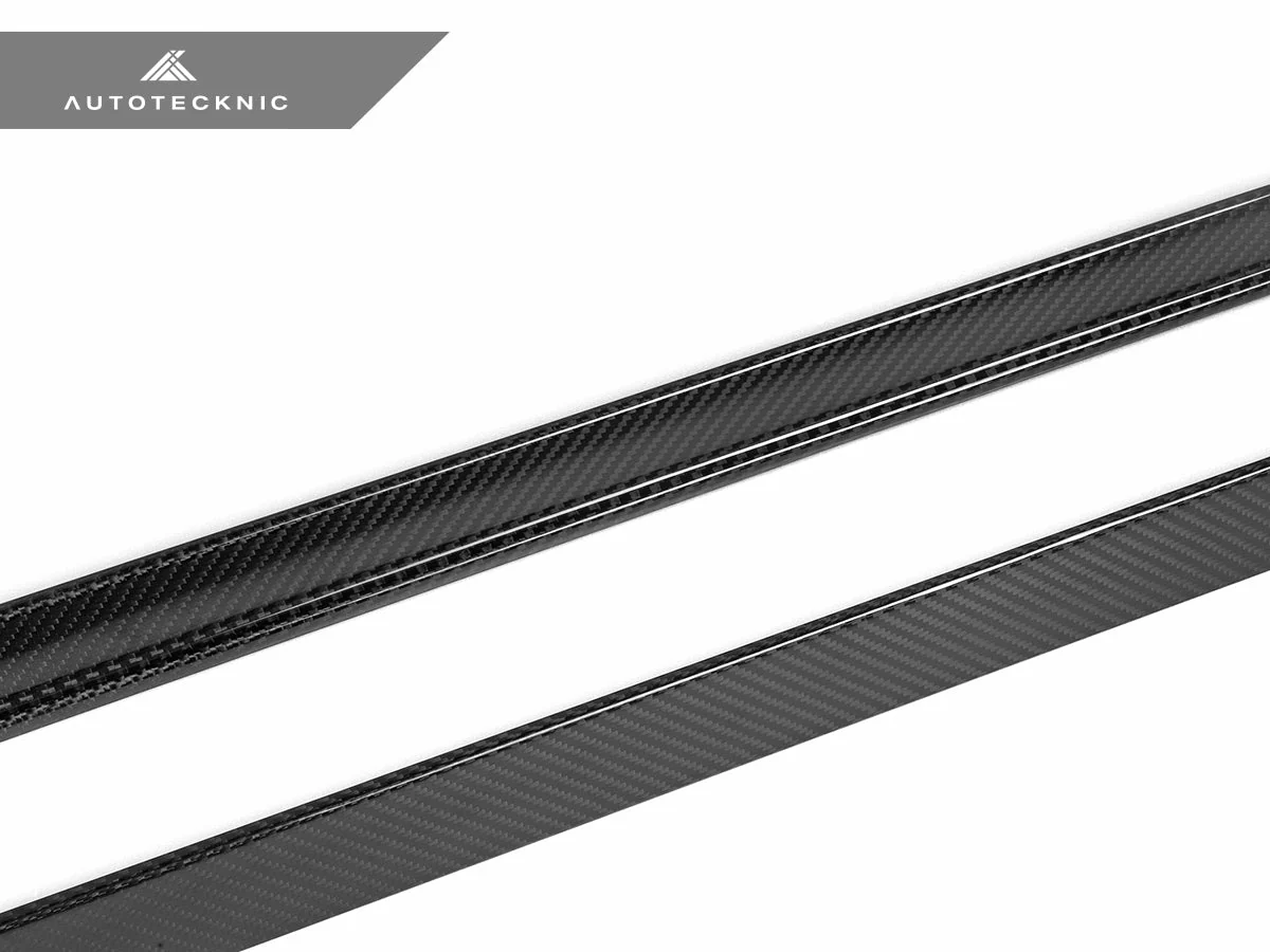 AutoTecknic Dry Carbon Fiber Side Skirt Extension Set - G60 5-Series - Image 8