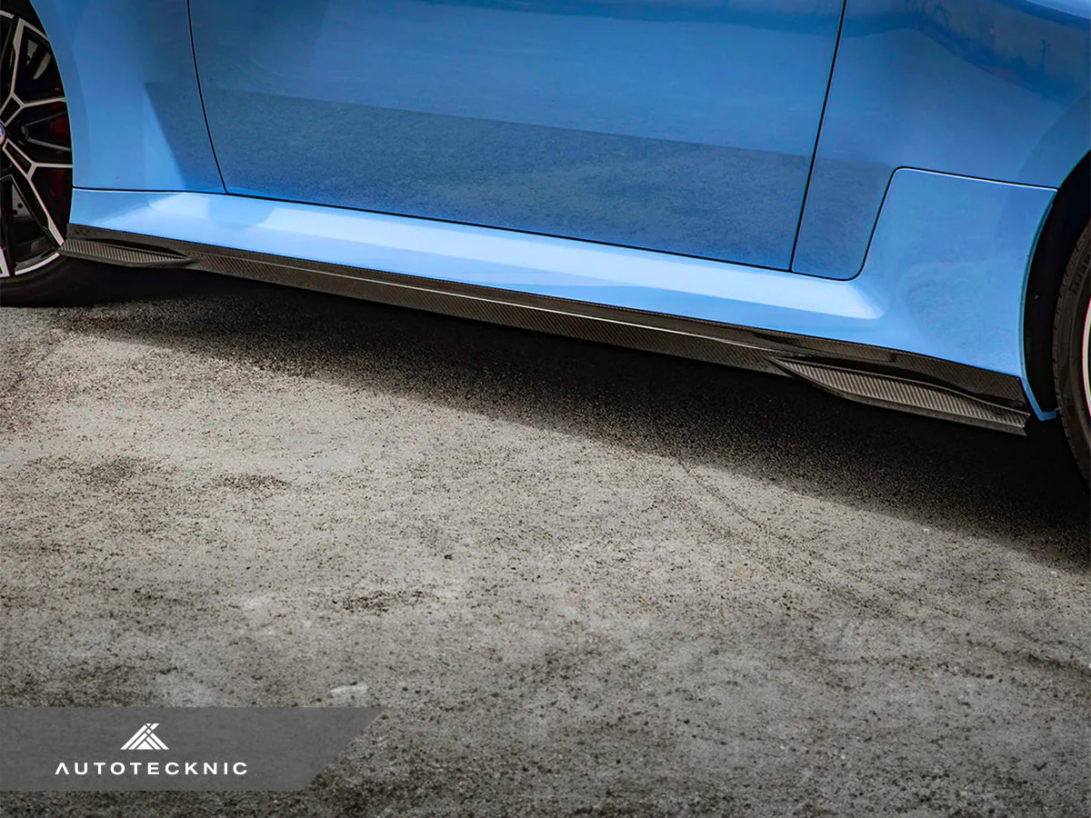 AutoTecknic Dry Carbon Fiber Side Skirt Extension Set - G87 M2 - Image 11