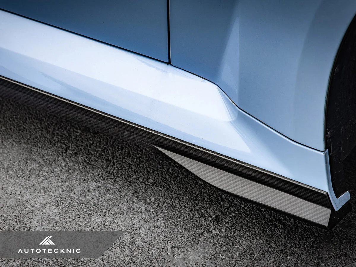 AutoTecknic Dry Carbon Fiber Side Skirt Extension Set - G87 M2 - Image 3
