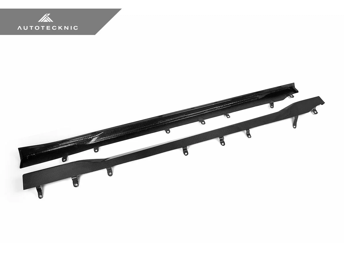 AutoTecknic Dry Carbon Fiber Side Skirt Extension Set - G87 M2 - Image 5