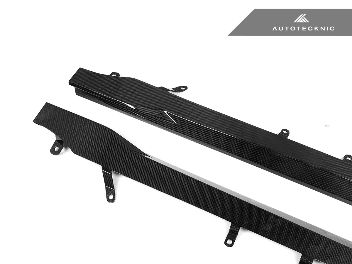 AutoTecknic Dry Carbon Fiber Side Skirt Extension Set - G87 M2 - Image 6