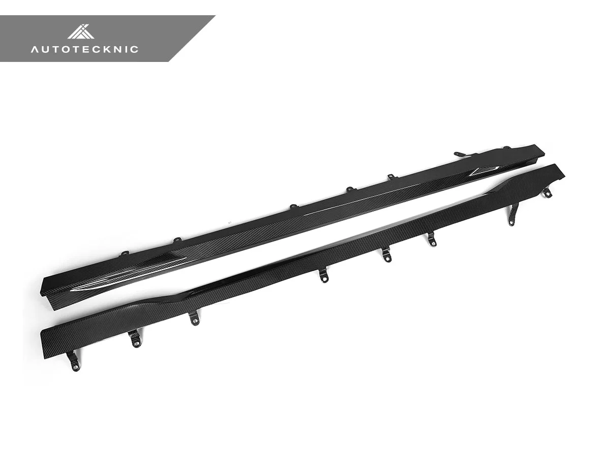 AutoTecknic Dry Carbon Fiber Side Skirt Extension Set - G87 M2 - Image 7