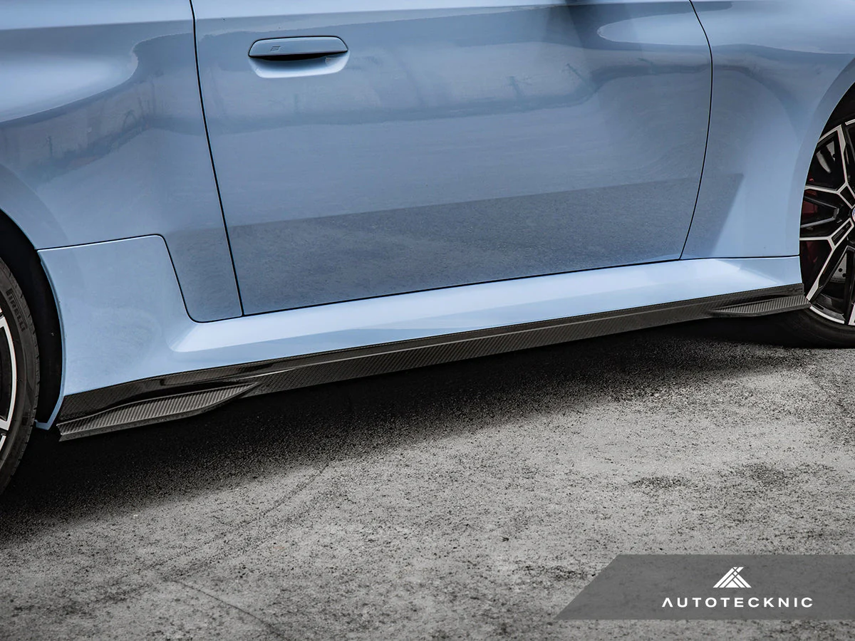 AutoTecknic Dry Carbon Fiber Side Skirt Extension Set - G87 M2 - Image 8