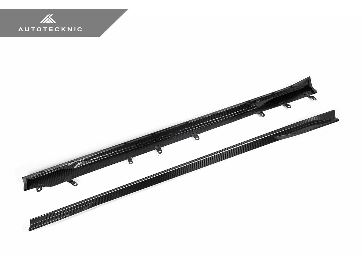 AutoTecknic Dry Carbon Fiber Side Skirt Extension Set - G87 M2 - Image 9