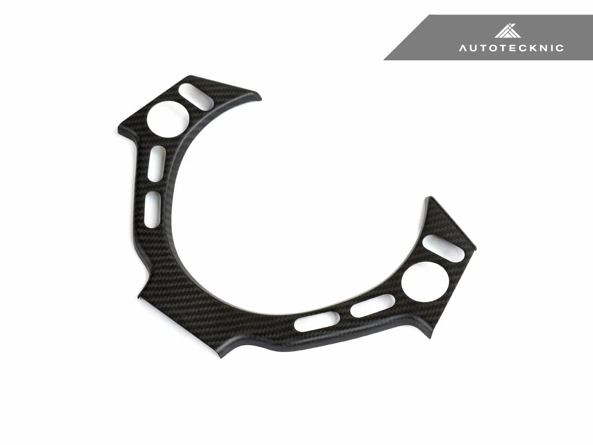 AutoTecknic Dry Carbon Fiber Steering Wheel Trim - Nissan R35 GTR - Image 3