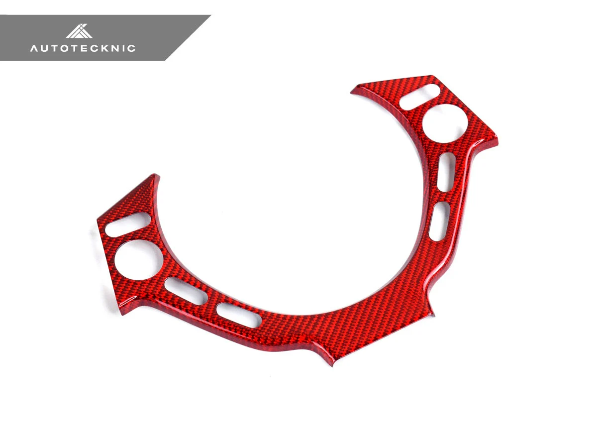 AutoTecknic Dry Carbon Fiber Steering Wheel Trim - Nissan R35 GTR - Image 4