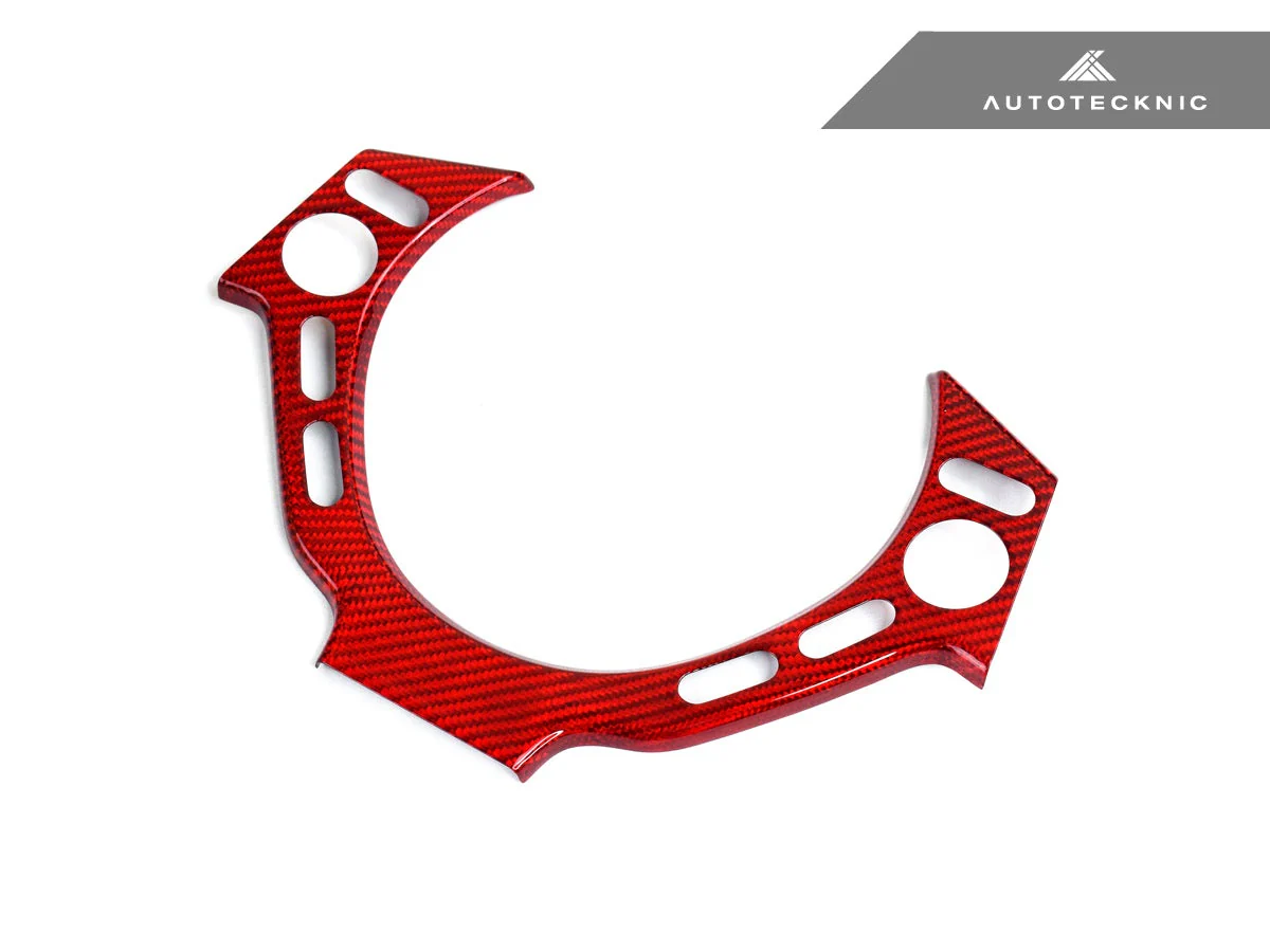 AutoTecknic Dry Carbon Fiber Steering Wheel Trim - Nissan R35 GTR - Image 5