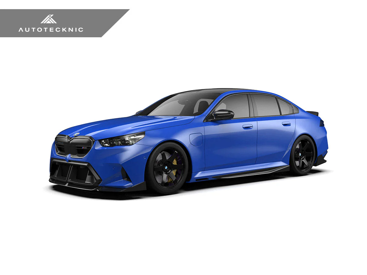 AutoTecknic Dry Carbon Fiber V2 Side Skirt Extension Set - G90/ G99 M5 - Image 2
