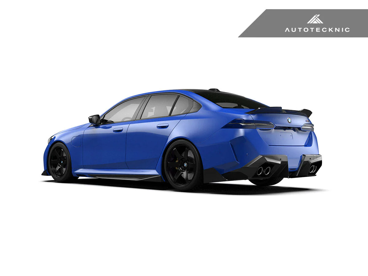 AutoTecknic Dry Carbon Fiber V2 Side Skirt Extension Set - G90/ G99 M5 - Image 7