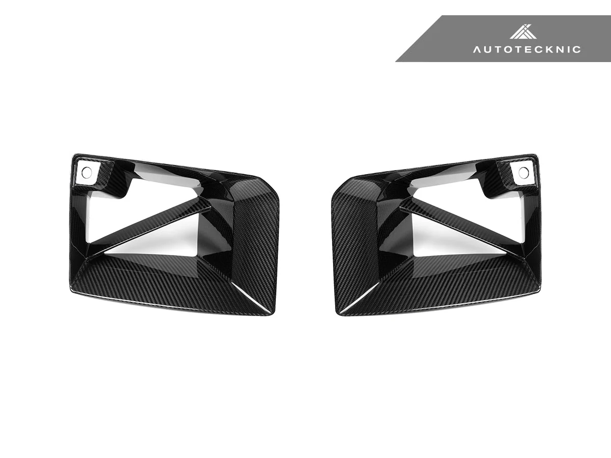 AutoTecknic Dry Carbon Front Bumper Lower Vent Set - G87 M2 - Image 4