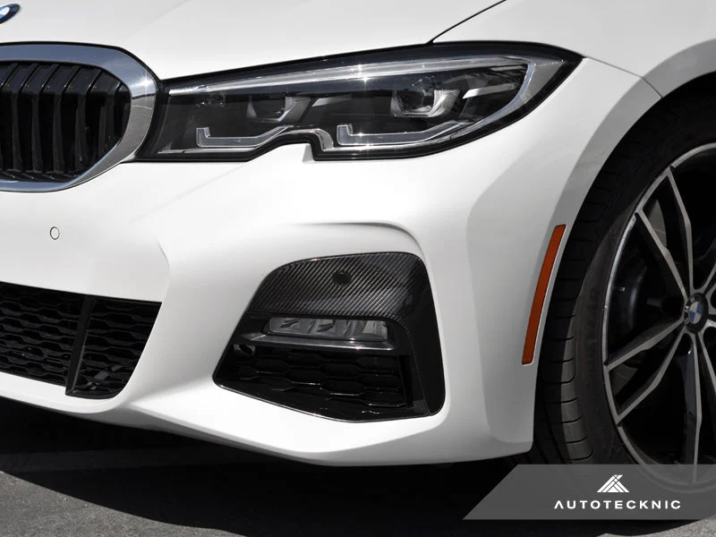 AutoTecknic Dry Carbon Front Bumper Trim - G20 330I M-Sport Pre-LCI - Image 2