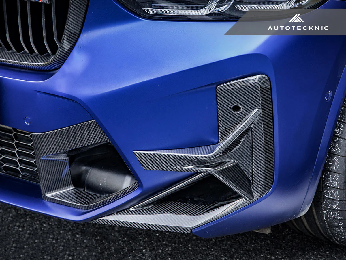 AutoTecknic Dry Carbon Front Bumper Trim Set - F97 X3M LCI | F98 X4M LCI - Image 13