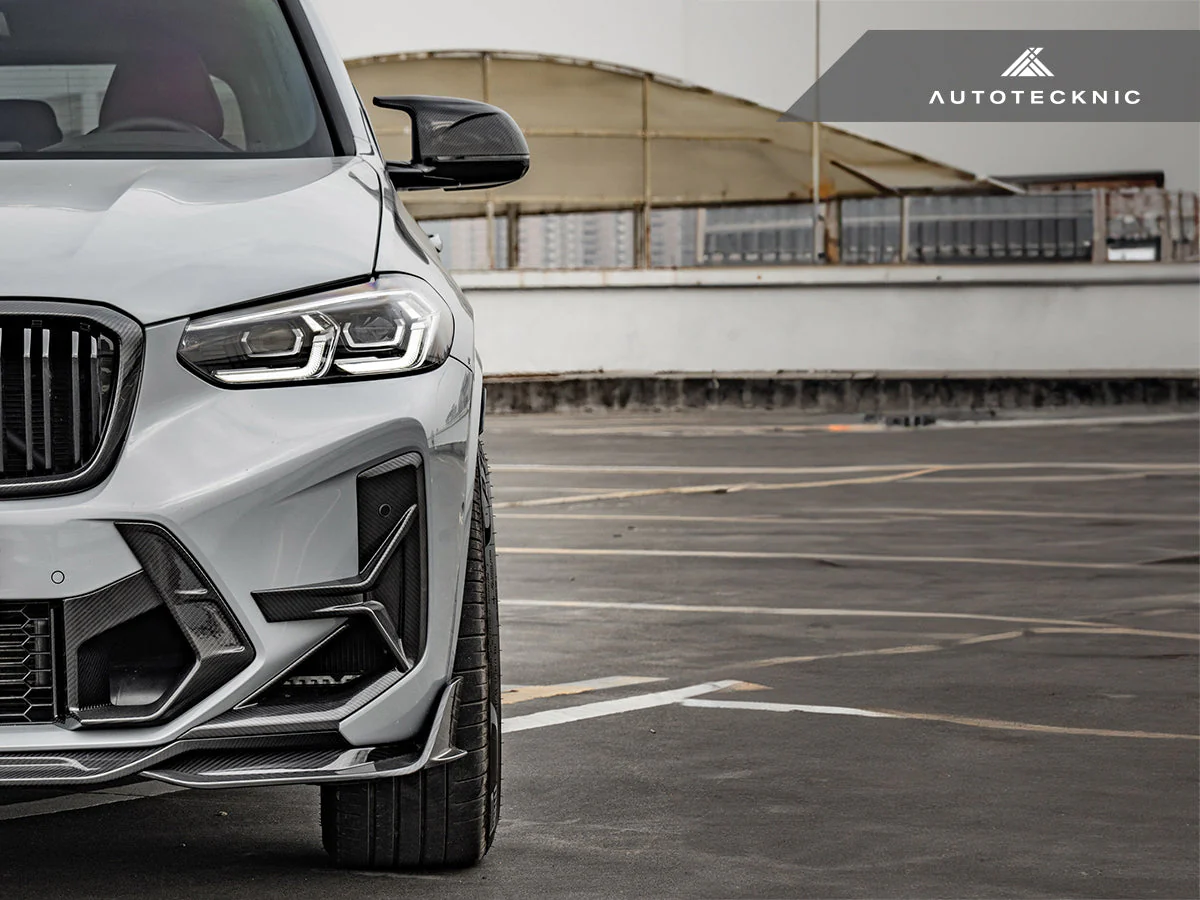 AutoTecknic Dry Carbon Front Bumper Trim Set - F97 X3M LCI | F98 X4M LCI - Image 8