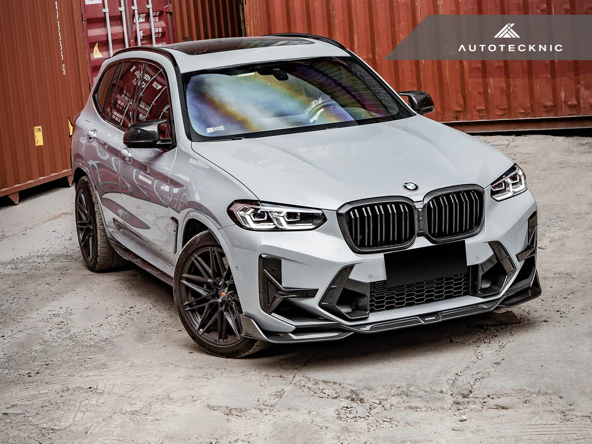 AutoTecknic Dry Carbon Front Bumper Trim Set - F97 X3M LCI | F98 X4M LCI - Image 9