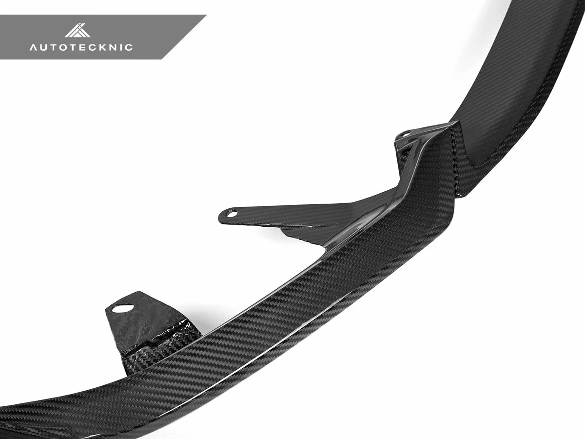 AutoTecknic Dry Carbon Front Lip Splitter Set - G60 5-Series - Image 4