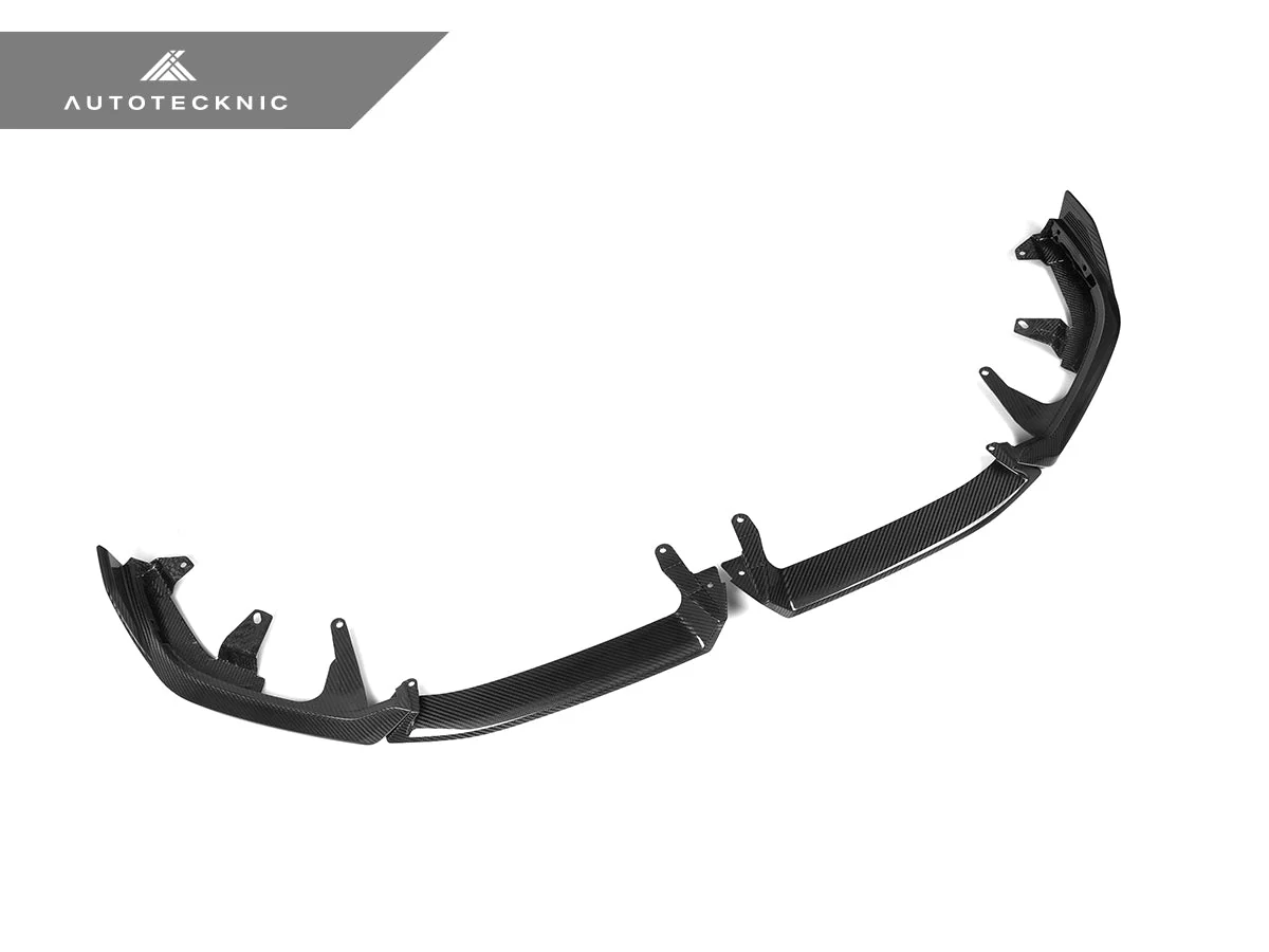 AutoTecknic Dry Carbon Front Lip Splitter Set - G60 5-Series - Image 5