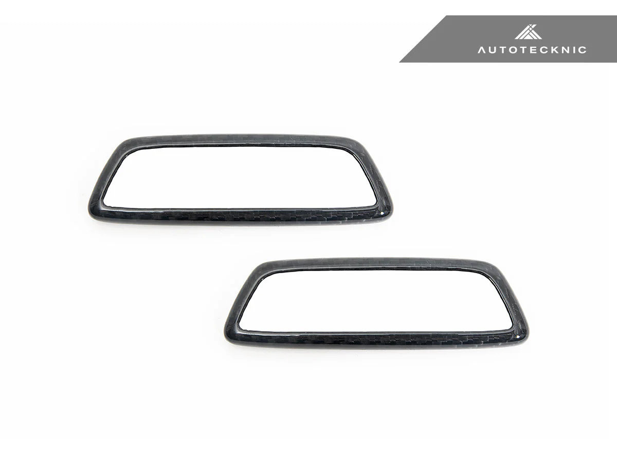 AutoTecknic Dry Carbon Front Seat Illuminated Emblem Surround Set - BMW M - Image 3
