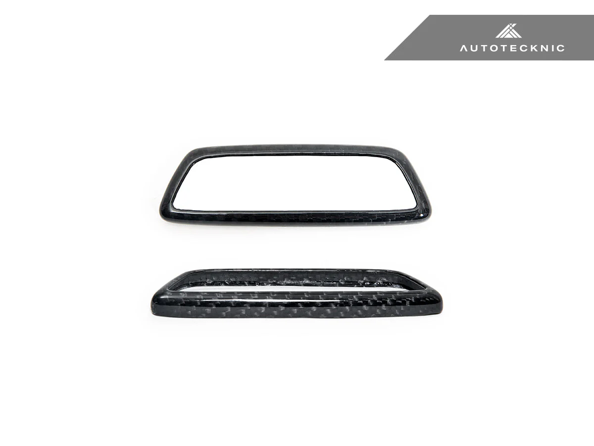 AutoTecknic Dry Carbon Front Seat Illuminated Emblem Surround Set - BMW M - Image 5