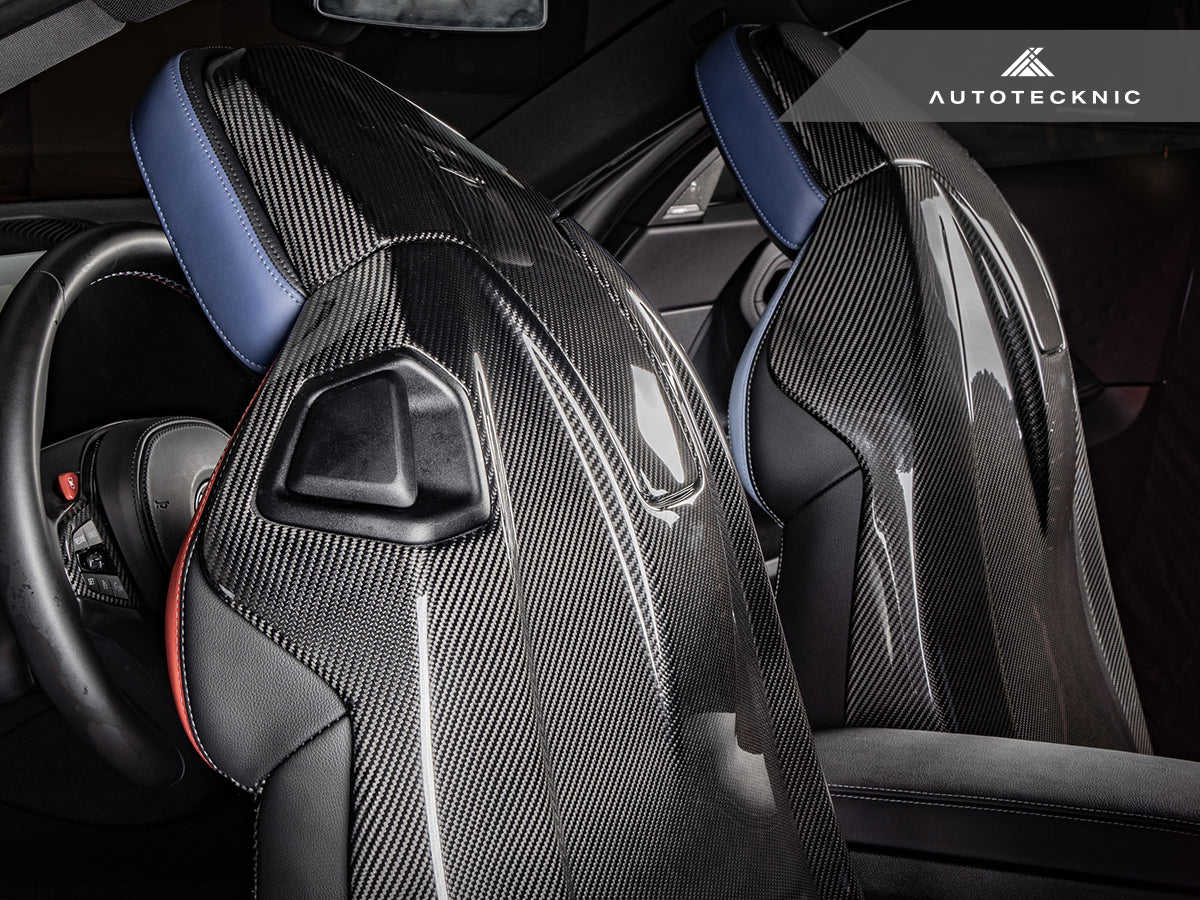 AutoTecknic Dry Carbon Full Seat Back Cover Set - F91/ F92 M8 - Image 2