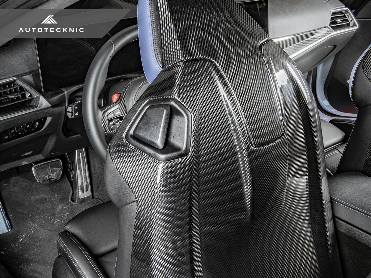 AutoTecknic Dry Carbon Full Seat Back Cover Set - F91/ F92 M8 - Image 5