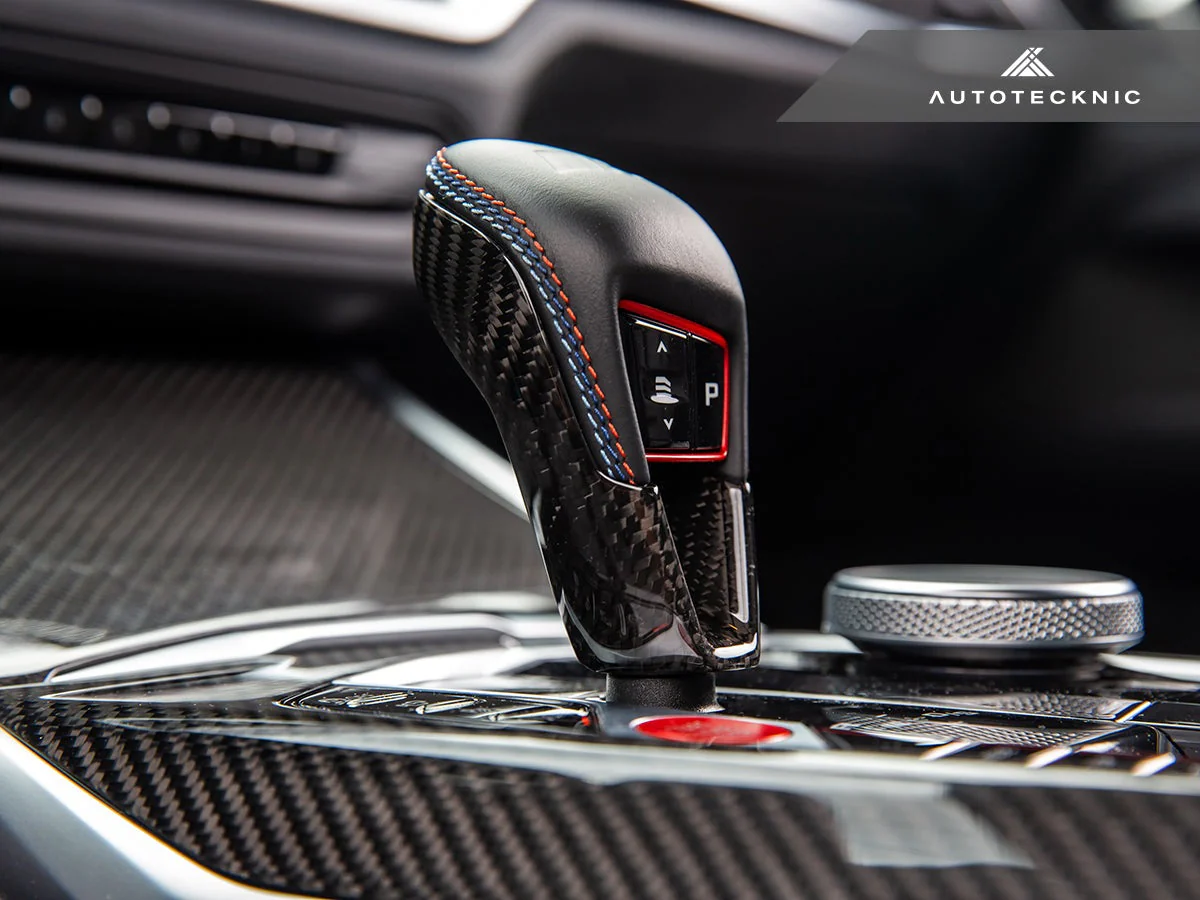 AutoTecknic Dry Carbon Gear Selector Cover - F91/ F92/ F93 M8 - Image 2