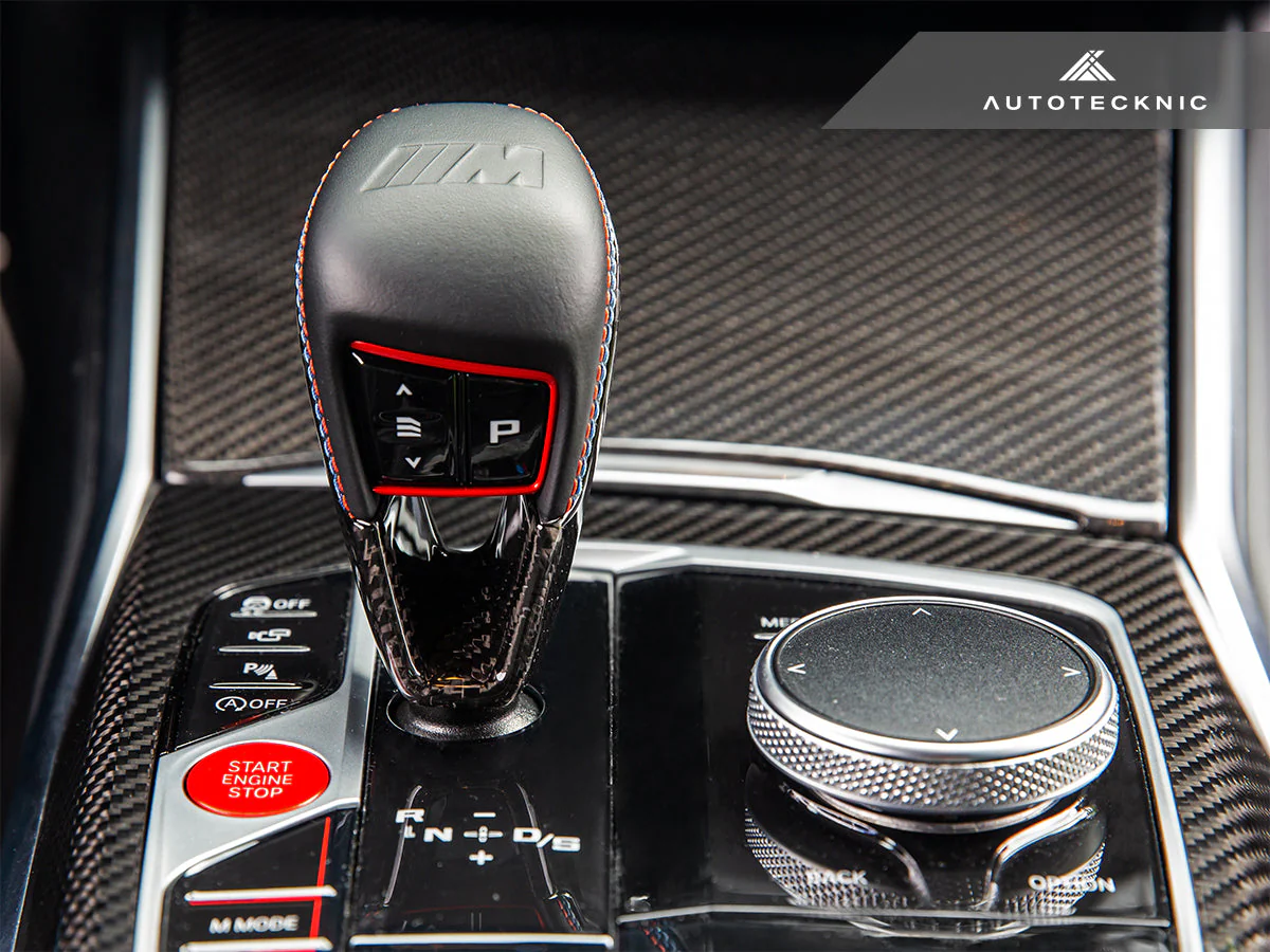 AutoTecknic Dry Carbon Gear Selector Cover - G8X M3/ M4 - Image 4