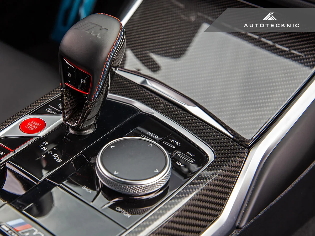 AutoTecknic Dry Carbon Gear Selector Cover - G8X M3/ M4 - Image 5