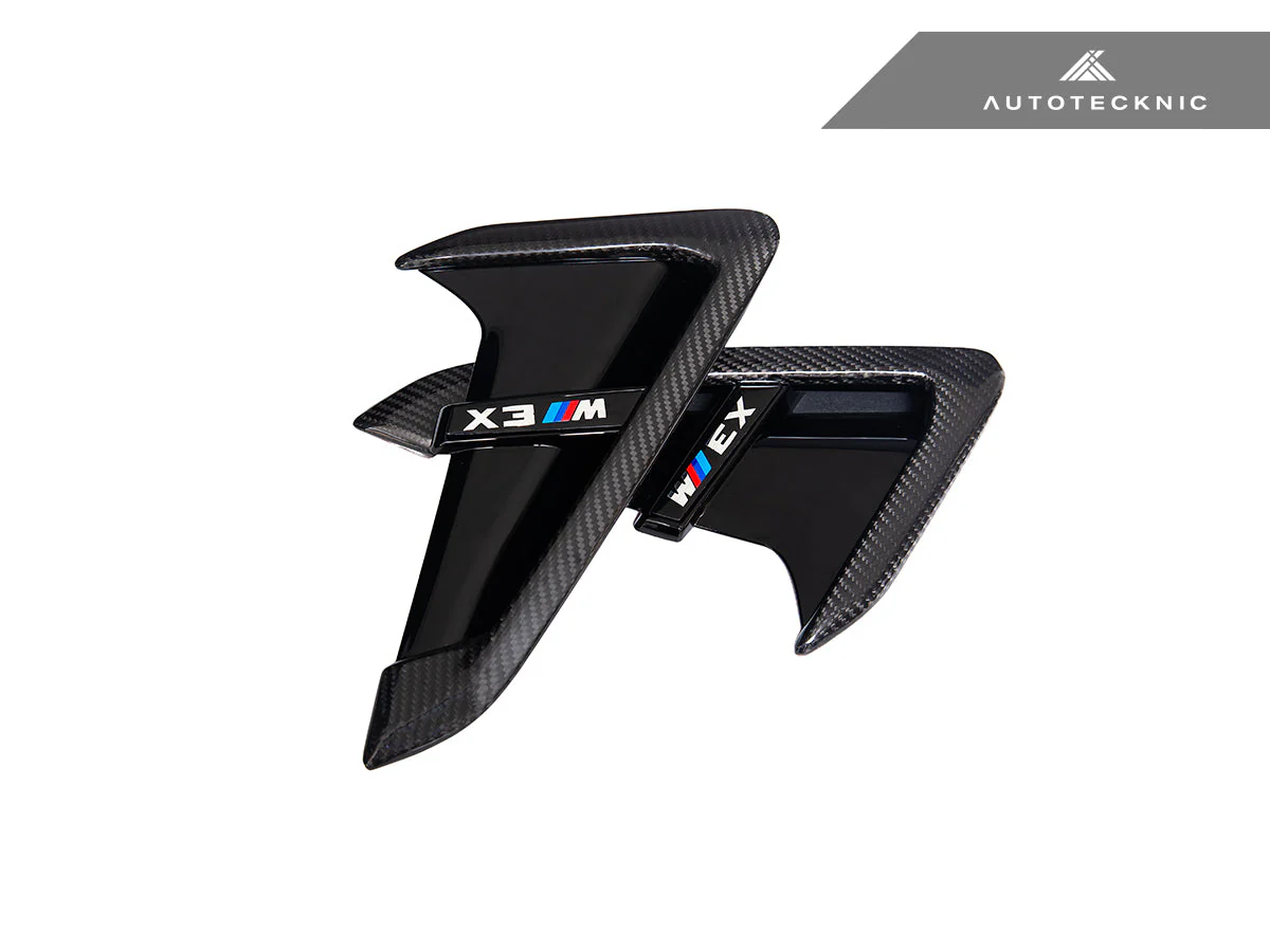AutoTecknic Dry Carbon Gloss Black Fender Trim Set - F97 X3M | F98 X4M - Image 3