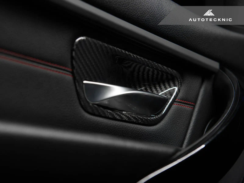 AutoTecknic Dry Carbon Interior Door Handle Trim Set - BMW F-Chassis - Image 4