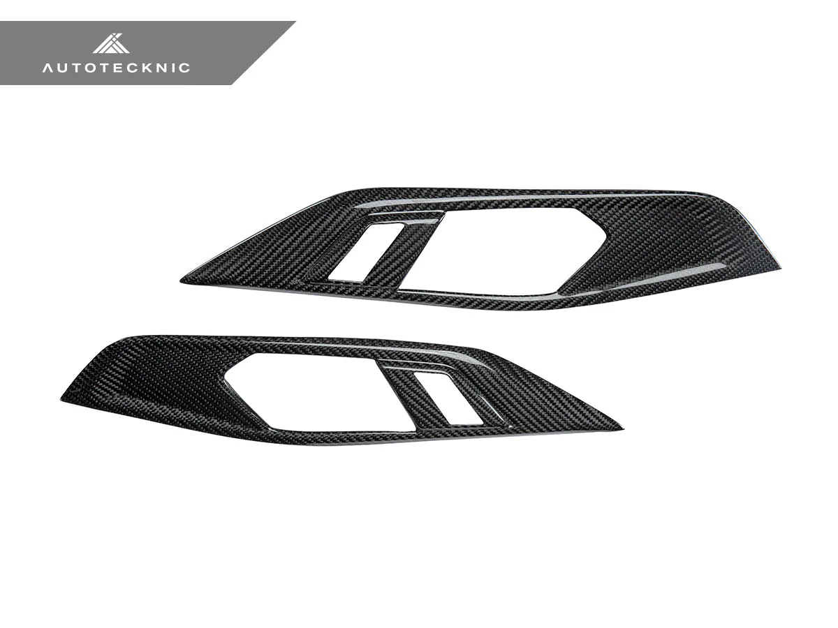 AutoTecknic Dry Carbon Interior Door Handle Trim Set - G22 4-Series - Image 4