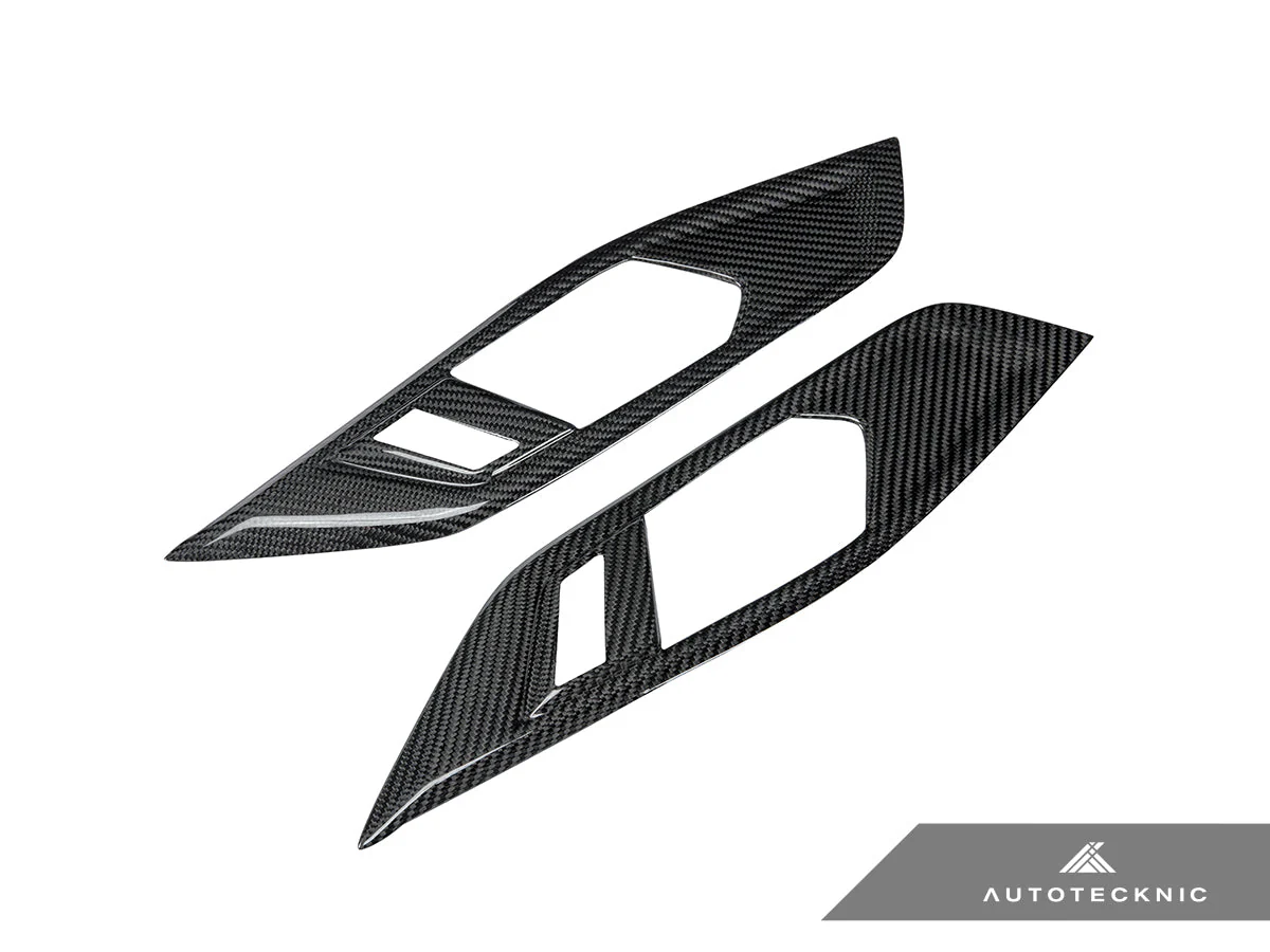 AutoTecknic Dry Carbon Interior Door Handle Trim Set - G22 4-Series - Image 7