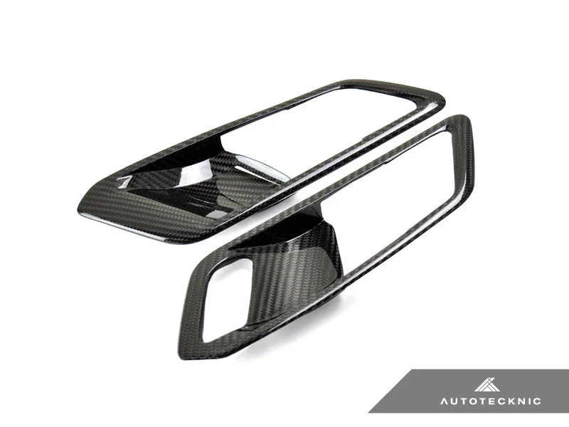 AutoTecknic Dry Carbon Interior Door Handle Trim Set - G80 M3 - Image 6