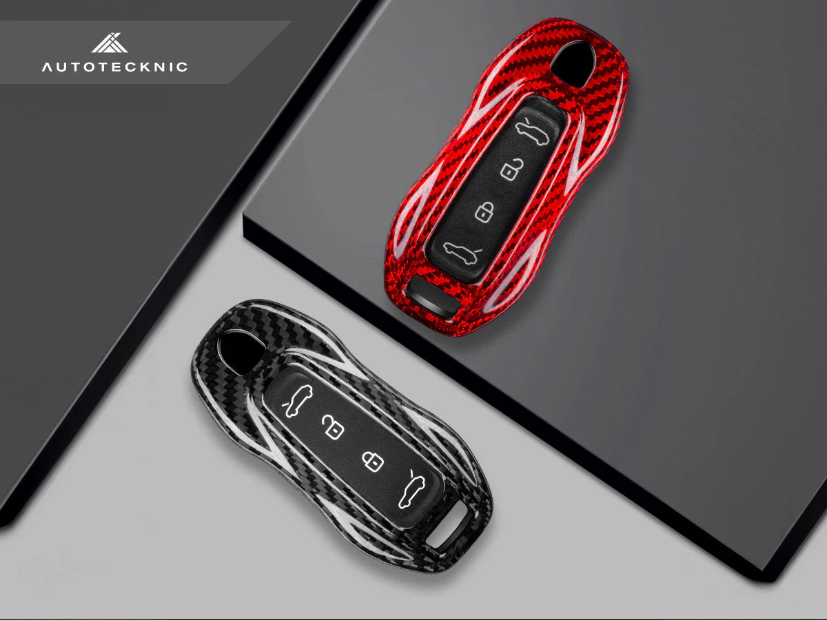 AutoTecknic Dry Carbon Key Remote Trim - Porsche Macan EV 2024-Up - Image 2