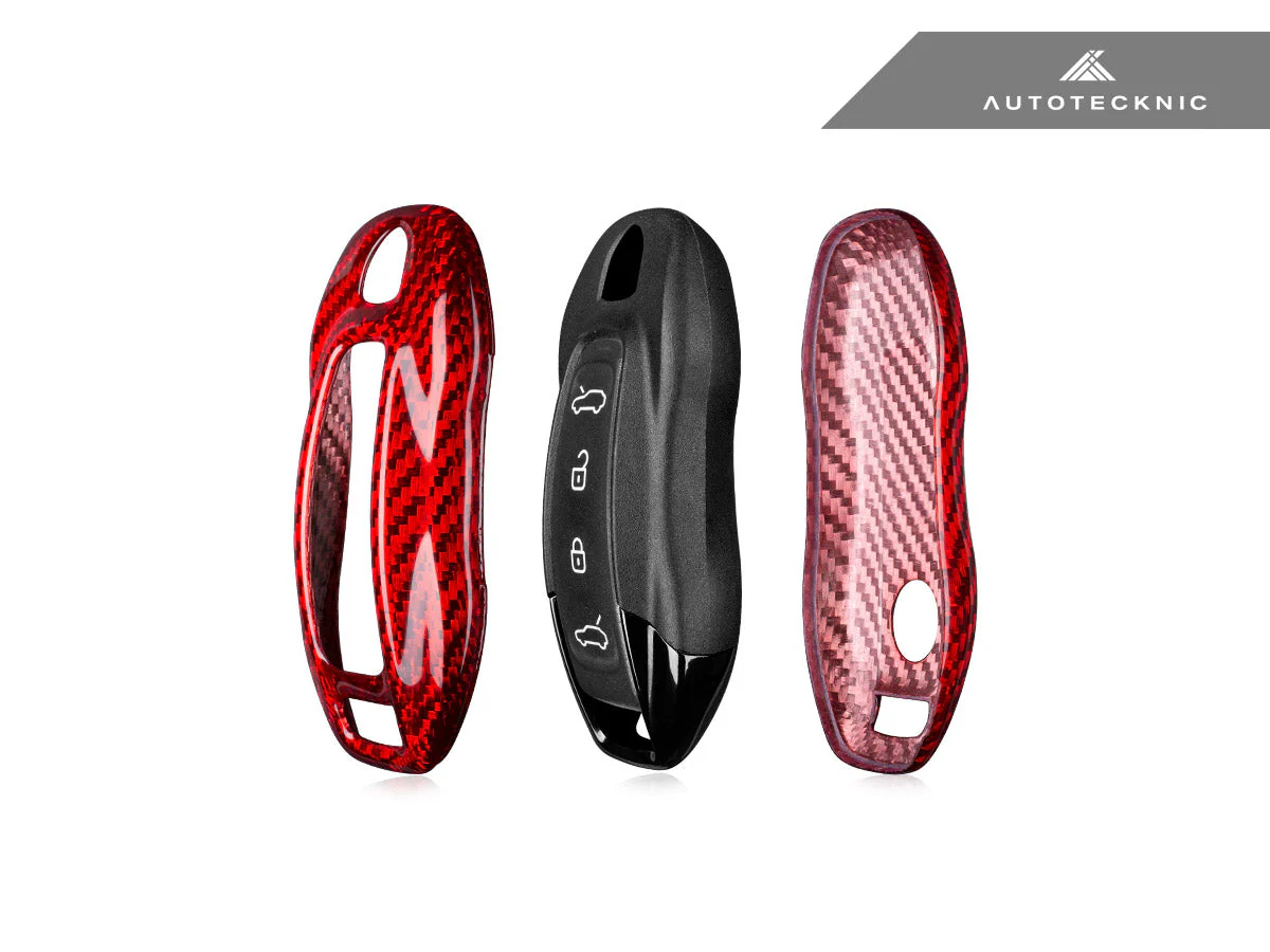 AutoTecknic Dry Carbon Key Remote Trim - Porsche Macan EV 2024-Up - Image 4