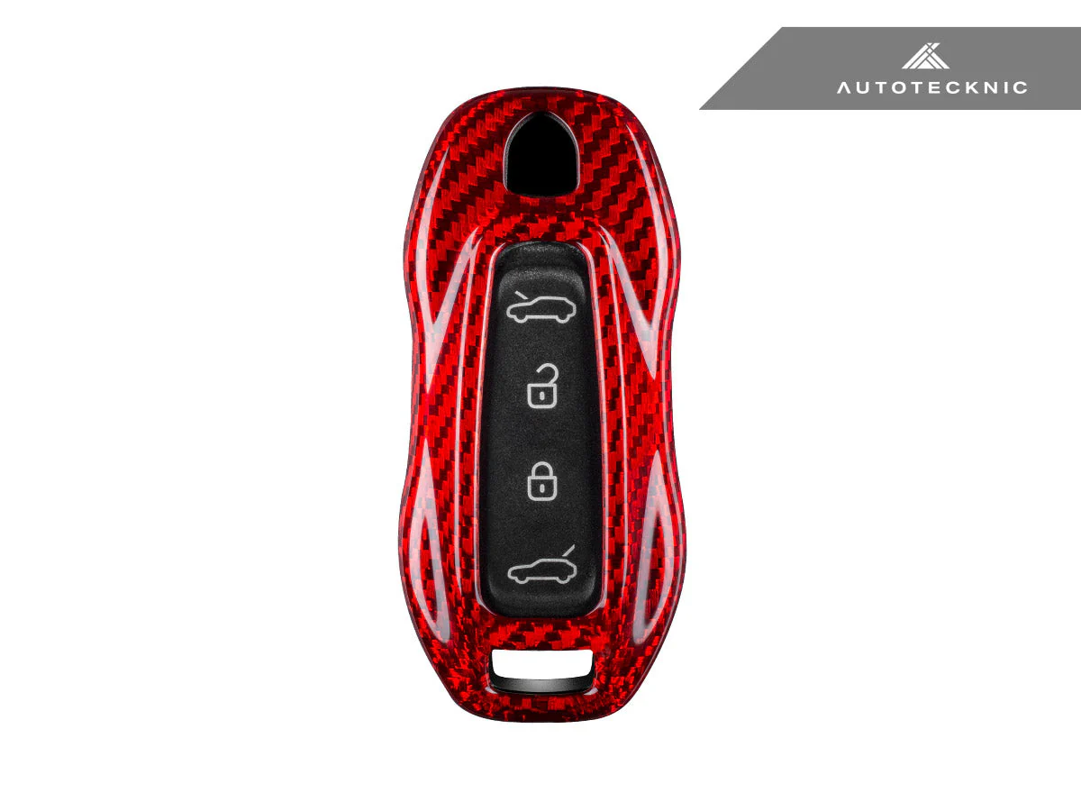 AutoTecknic Dry Carbon Key Remote Trim - Porsche Macan EV 2024-Up - Image 6