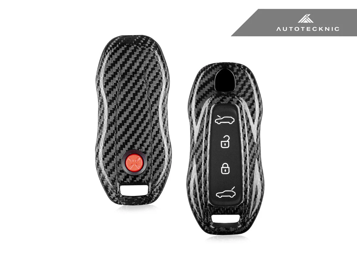 AutoTecknic Dry Carbon Key Remote Trim - Porsche Macan EV 2024-Up - Image 7