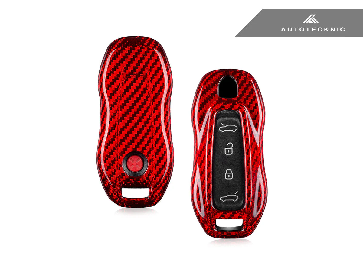 AutoTecknic Dry Carbon Key Remote Trim - Porsche Macan EV 2024-Up - Image 8
