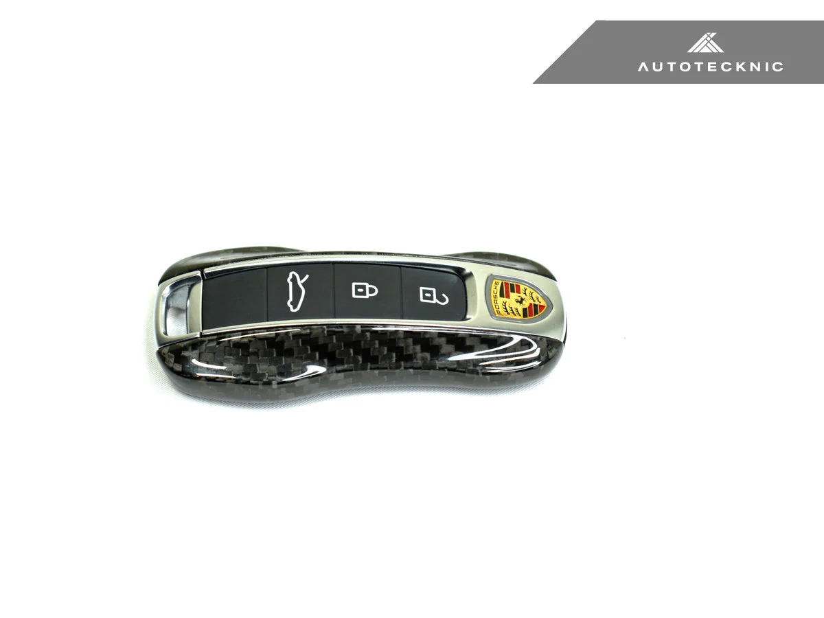 AutoTecknic Dry Carbon Key Remote Trim - Porsche Taycan | Panamera 17-Up | Cayenne 18-Up (G2) - Image 4