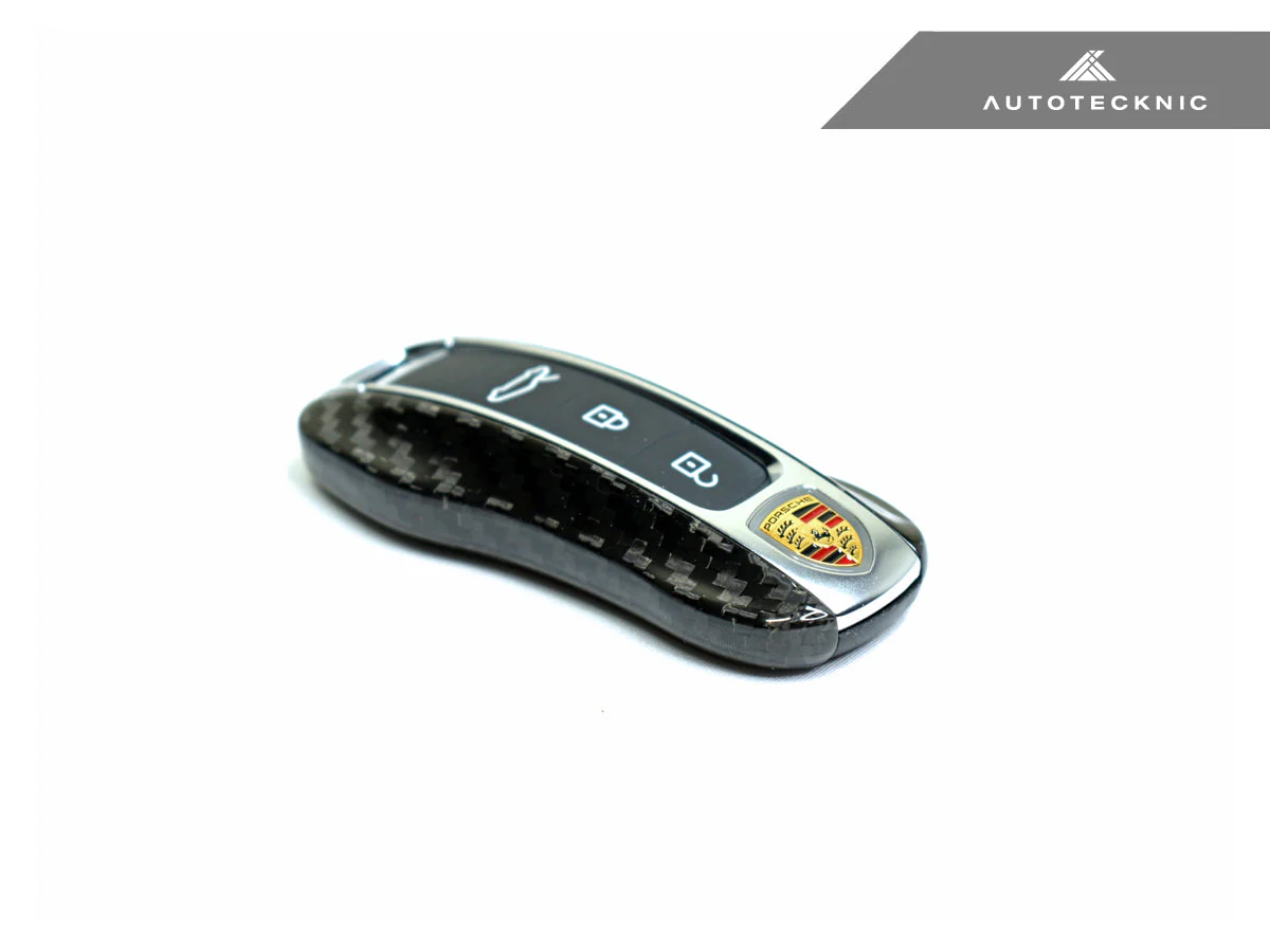 AutoTecknic Dry Carbon Key Remote Trim - Porsche Taycan | Panamera 17-Up | Cayenne 18-Up (G2) - Image 6