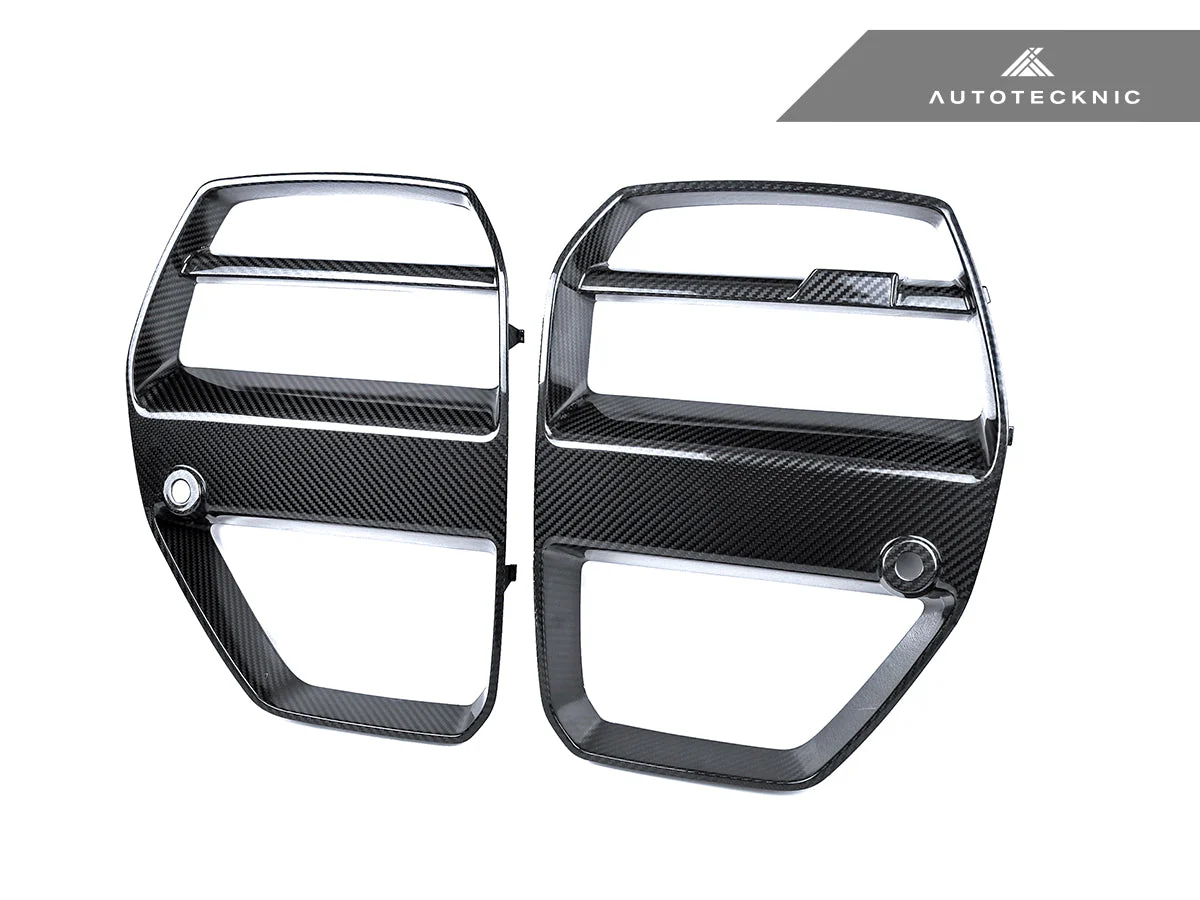 AutoTecknic Dry Carbon Motorsport V1 Front Grille Set - G80 M3 | G82/ G83 M4 - Image 6