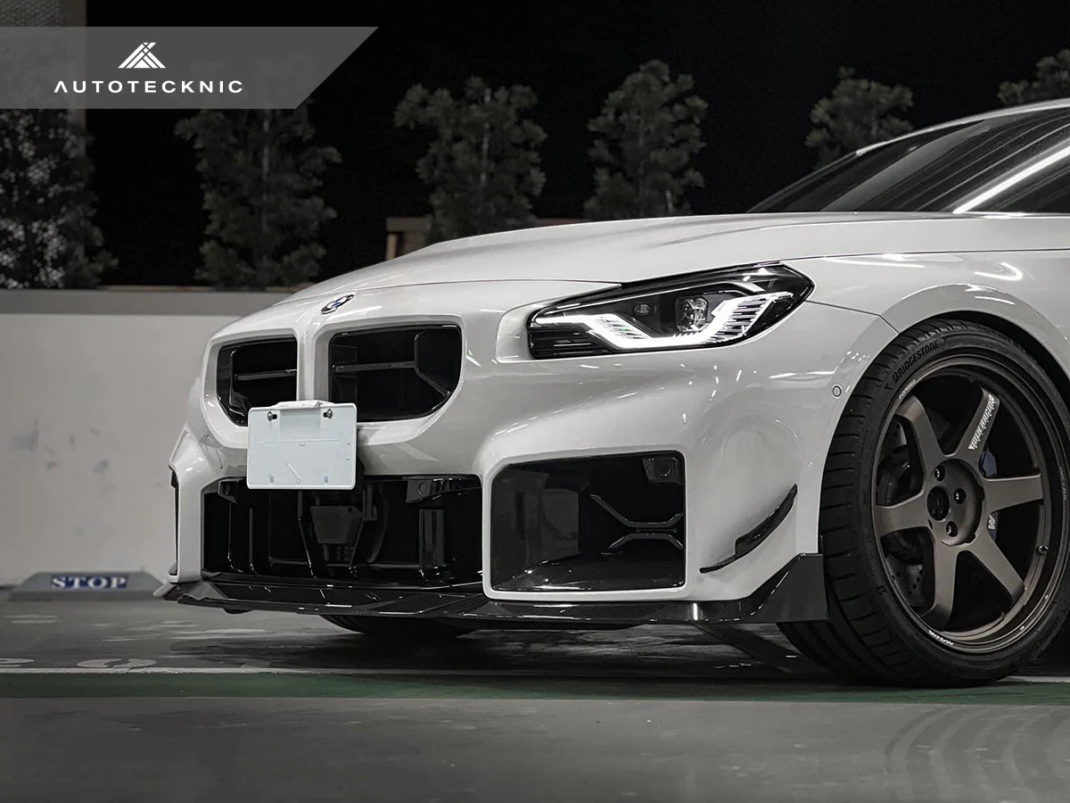 AutoTecknic Dry Carbon Podium Front Bumper Lower Vent Set - G87 M2 - Image 4