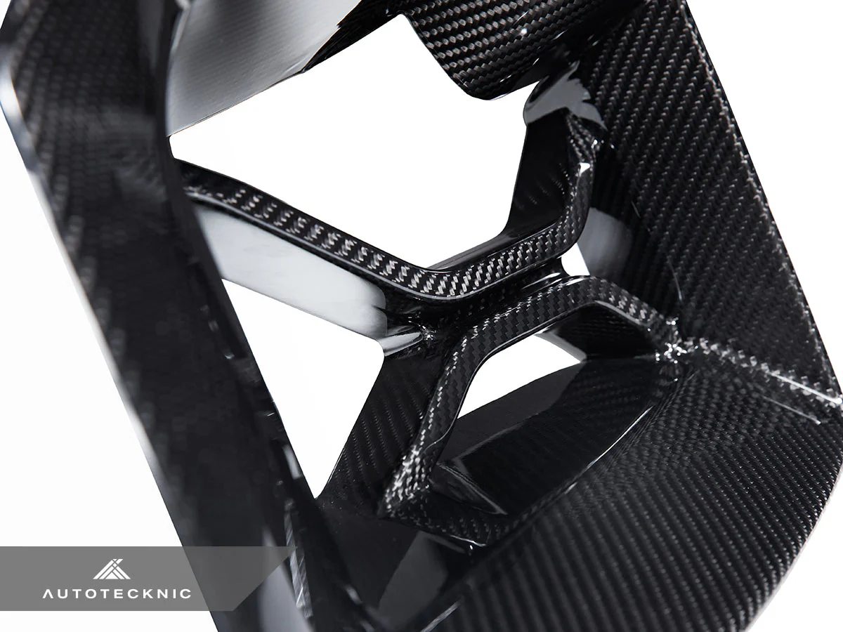 AutoTecknic Dry Carbon Podium Front Bumper Lower Vent Set - G87 M2 - Image 5
