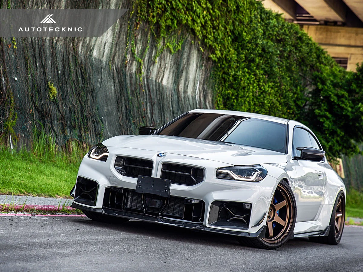 AutoTecknic Dry Carbon Podium Front Lip Set - G87 M2 - Image 9