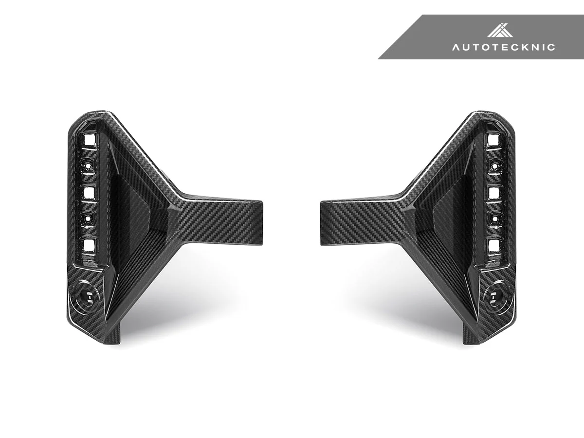 AutoTecknic Dry Carbon Rear Bumper Reflector Trim Set - G87 M2